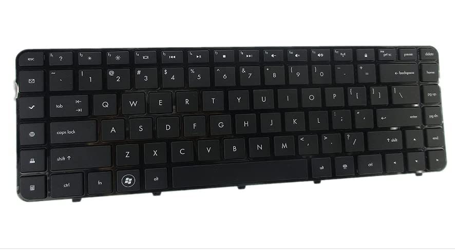 WISTAR Laptop Keyboard Compatible for HP Pavilion DV6-3000 DV6-3100 DV6-3200 DV6-3300 DV6-4000 Series, AELX6400010 606745-AD1 MP-09L76HU6920 606745-211